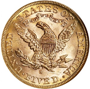Price comparison: the Common Date 1885-S Coronet $5 half eagle to key date rare gold coins.
