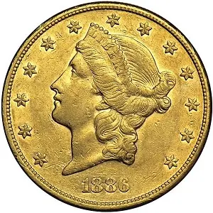 1886 Coronet double eagle images