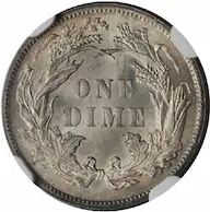 Value trends of the Common Date 1888 Seated Liberty dime