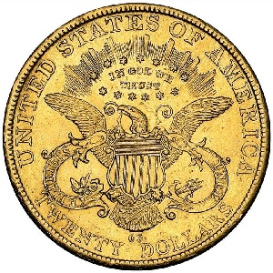 1889-CC Coronet double eagle value trend history