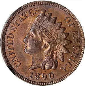 1890 Indian Head cent photos