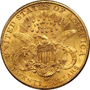 1891-CC Coronet $20 double eagle rare gold coin - value trends
