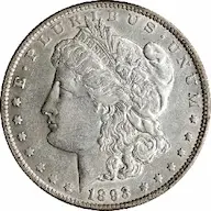 1893 Morgan dollar photos