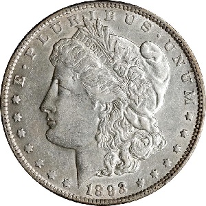 1893 Morgan dollar photos