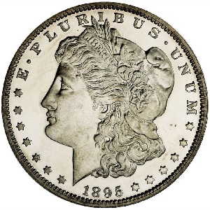 1895 Morgan dollar photos