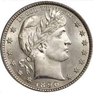 1896-S Barber quarter images