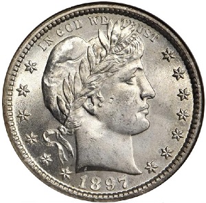 1897-S Barber quarter photos