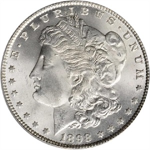 1898 Morgan dollar