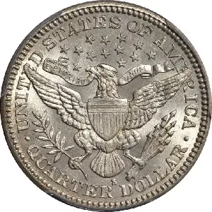 1901-S Barber quarter photo