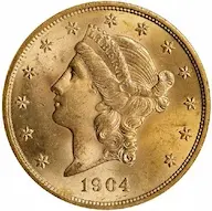 1904 Coronet $20 double eagle