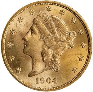 1904 Coronet $20 double eagle