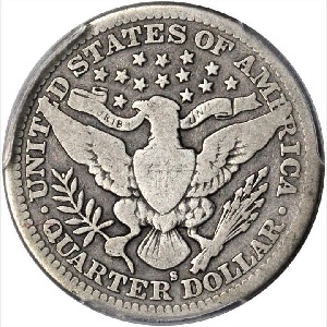 1913-S Barber quarter key date trends