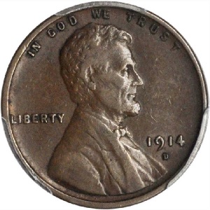 1914-D Lincoln cent pics