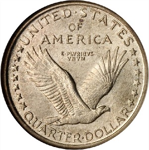 Common date value trends comparison: 1917 Standing Liberty quarter, Type 1