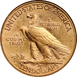 1920-S Indian Head $10 Eagle: Historic value trends