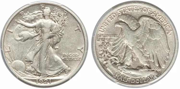 If Rare Coins 101 been around back in 1985, I would have spent my $1150 buying a 1921-D Walking Liberty half dollar. Instead, I mistakenly purchased ten 1943 Walkers graded “MS-65” for $115 each. If Rare Coins 101 been around back in 1985, I would have spent my $1150 buying a 1921-D Walking Liberty half dollar. Instead, I mistakenly purchased ten 1943 Walkers graded “MS-65” for $115 each.