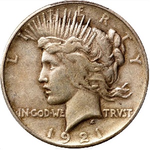 1921 Peace dollar photos