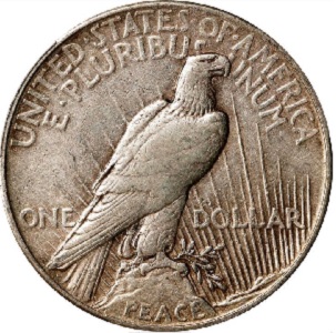 Value trends for Classic Rarity 1921 Peace dollar