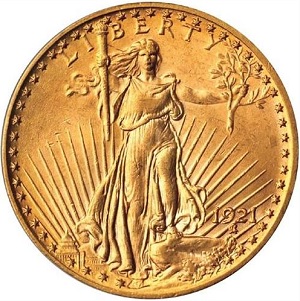 1921 St. Gaudens $20 Double Eagle