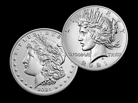 The U.S. Mint resurrected the Morgan and Peace dollar types in 2021, selling them as 99.9% silver collector coins.  Due to their high popularity, the Mint has made them an annual issue.