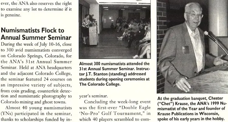 Years ago, before the Internet came into widespread use, the best way for coin enthusiasts to attend workshops and seminars was to gather in person.