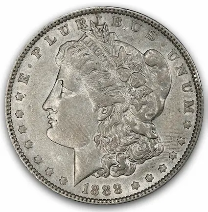 ANA grading scale AU-53 obverse photo