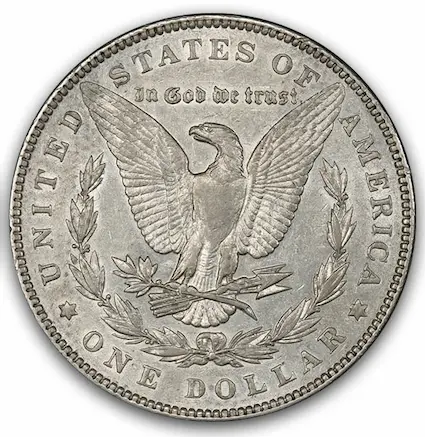 ANA grading scale AU-53 reverse photo