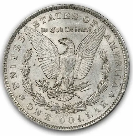 ANA grading scale AU-55 reverse photo