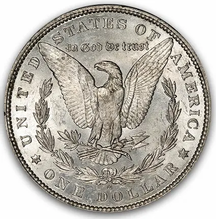 ANA grading scale AU-58 reverse photo