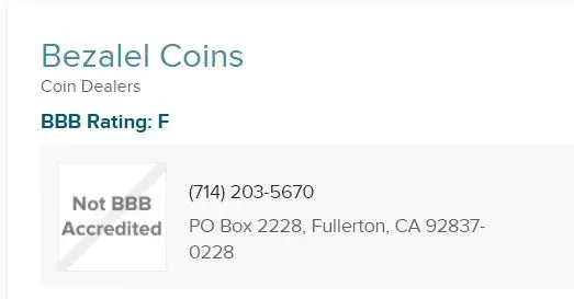 Dealers with many unanswered complaints and a poor BBB rating should be bypassed when searching for a reputable place to purchase coins. Dealers with many unanswered complaints and a poor BBB rating should be bypassed when searching for a reputable place to purchase coins.