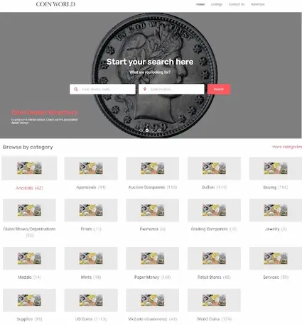 The Coin World dealer directory is a useful tool in your search to find prospective coin dealers. The Coin World dealer directory is a useful tool in your search to find prospective coin dealers.