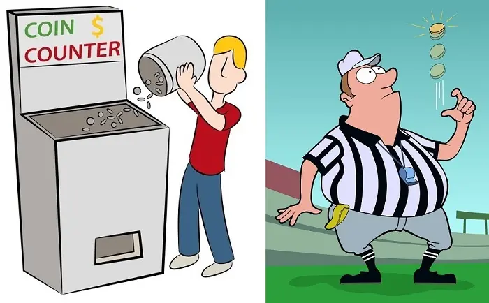 Coins are subjected to all manner of treatment in our everyday lives. Counting machines and coin tosses are just two examples how coins encounter wear and deterioration.