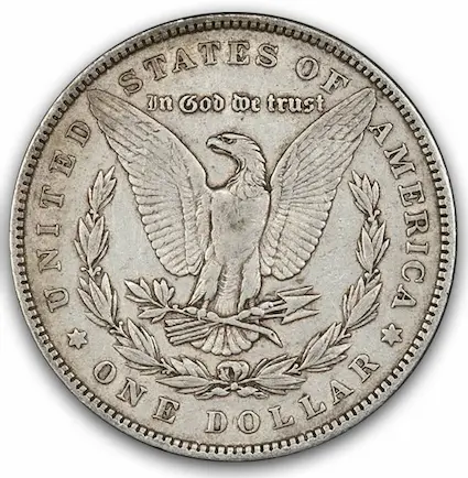 ANA grading scale EF-40 reverse photo