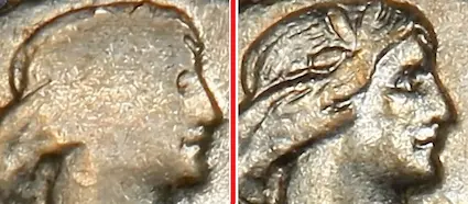 Full Head example Standing Liberty quarter. Full Head example Standing Liberty quarter.