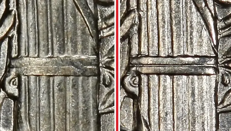 Full Split Bands example on Mercury dime. Full Split Bands example on Mercury dime.