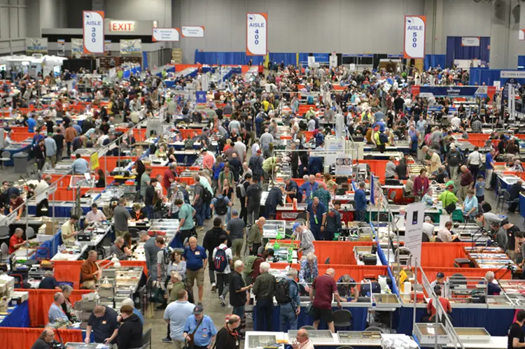 Coin shows range from small to large. The scene above is from the 2025 Florida United Numismatists (FUN) convention in Orlando. FUN convention 2026