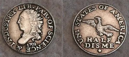 Counterfeit U.S. 1792 Half Disme Counterfeit U.S. 1792 Half Disme