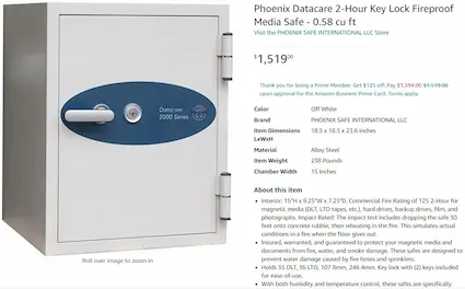 UL 125 rated fireproof safes are good for coin storage.  Plastic coin holders will not quickly melt inside a UL 125 fireproof safe. UL 125 rated fireproof safes are good for coin storage.  Plastic coin holders will not quickly melt inside a UL 125 fireproof safe.