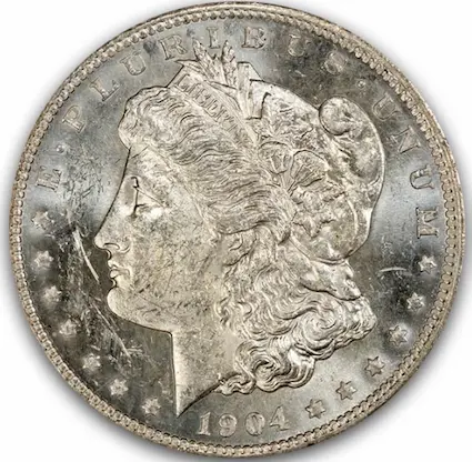 ANA grading scale MS-60 obverse photo ANA grading scale MS-60 obverse photo