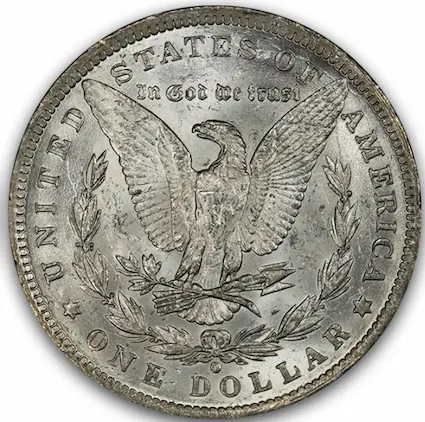 ANA grading scale MS-61 reverse photo ANA grading scale MS-61 reverse photo