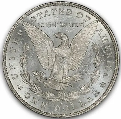 ANA grading scale MS-64 reverse photo ANA grading scale MS-64 reverse photo