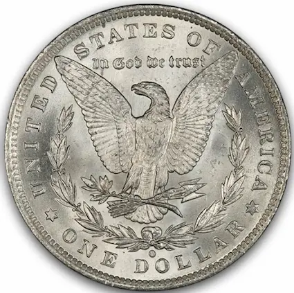 ANA grading scale MS-66 reverse photo ANA grading scale MS-66 reverse photo