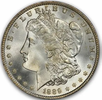 ANA grading scale MS-68 obverse photo ANA grading scale MS-68 obverse photo