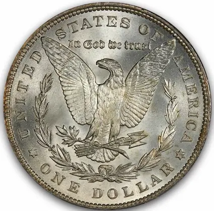 ANA grading scale MS-68 reverse photo ANA grading scale MS-68 reverse photo