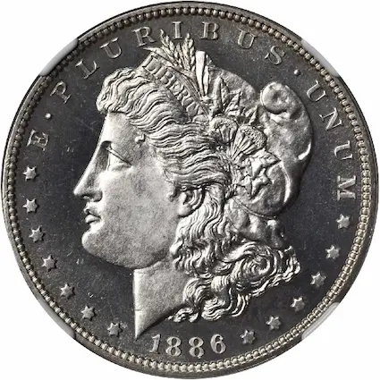 ANA grading scale PR-66 obverse photo
