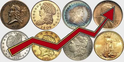 If profit is your motive, carefully selected U.S. rare coins can generate enviable returns.  Key word here is CAREFULLY. Experienced collectors will quickly recognize the coins above as some of the finest in U.S. numismatics – and are aware of their long-term stellar pricing histories.