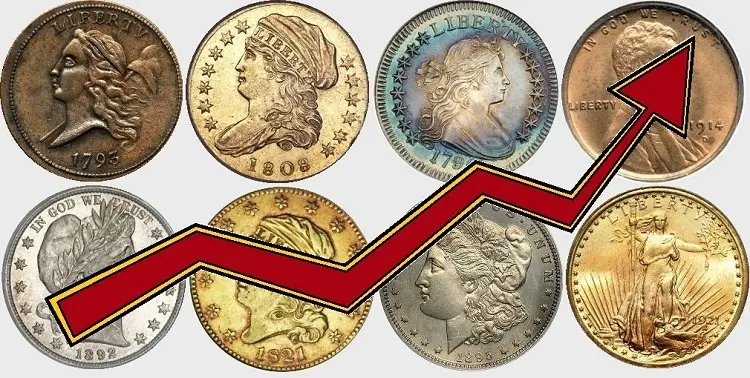 If profit is your motive, carefully selected U.S. rare coins can generate enviable returns.  Key word here is CAREFULLY. Experienced collectors will quickly recognize the coins above as some of the finest in U.S. numismatics – and are aware of their long-term stellar pricing histories.