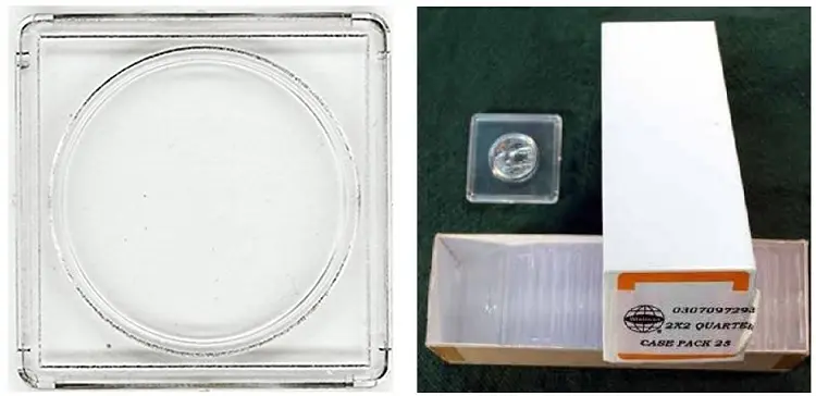 Snaplock coin holders are made of inert hard plastic that snap together to hold  coins firmly in place and are available in a range of opening sizes to accommodate coins of varying diameters. Snaplock coin holders are made of inert hard plastic that snap together to hold coins firmly in place and are available in a range of opening sizes to accommodate coins of varying diameters.