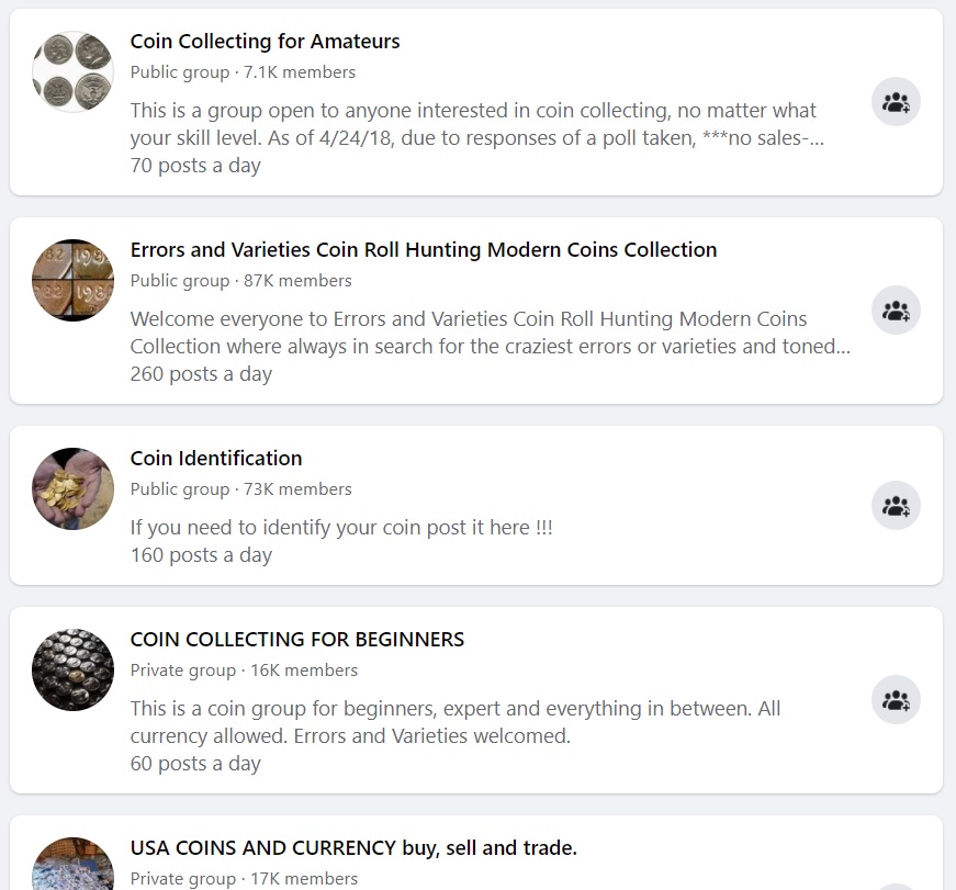 Get to Know People Through Coin Collector Groups, InPerson & Online