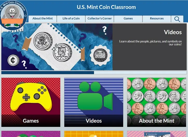 U.S. Mint Coin Classroom screenshot